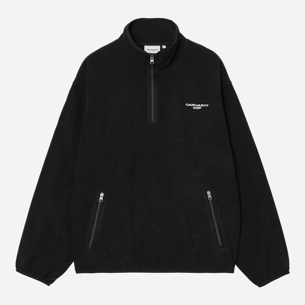 Carhartt WIP Edmore Zipped Sweatshirt - Black/White Carhartt WIP Edmore Zipped Sweatshirt - Black/White