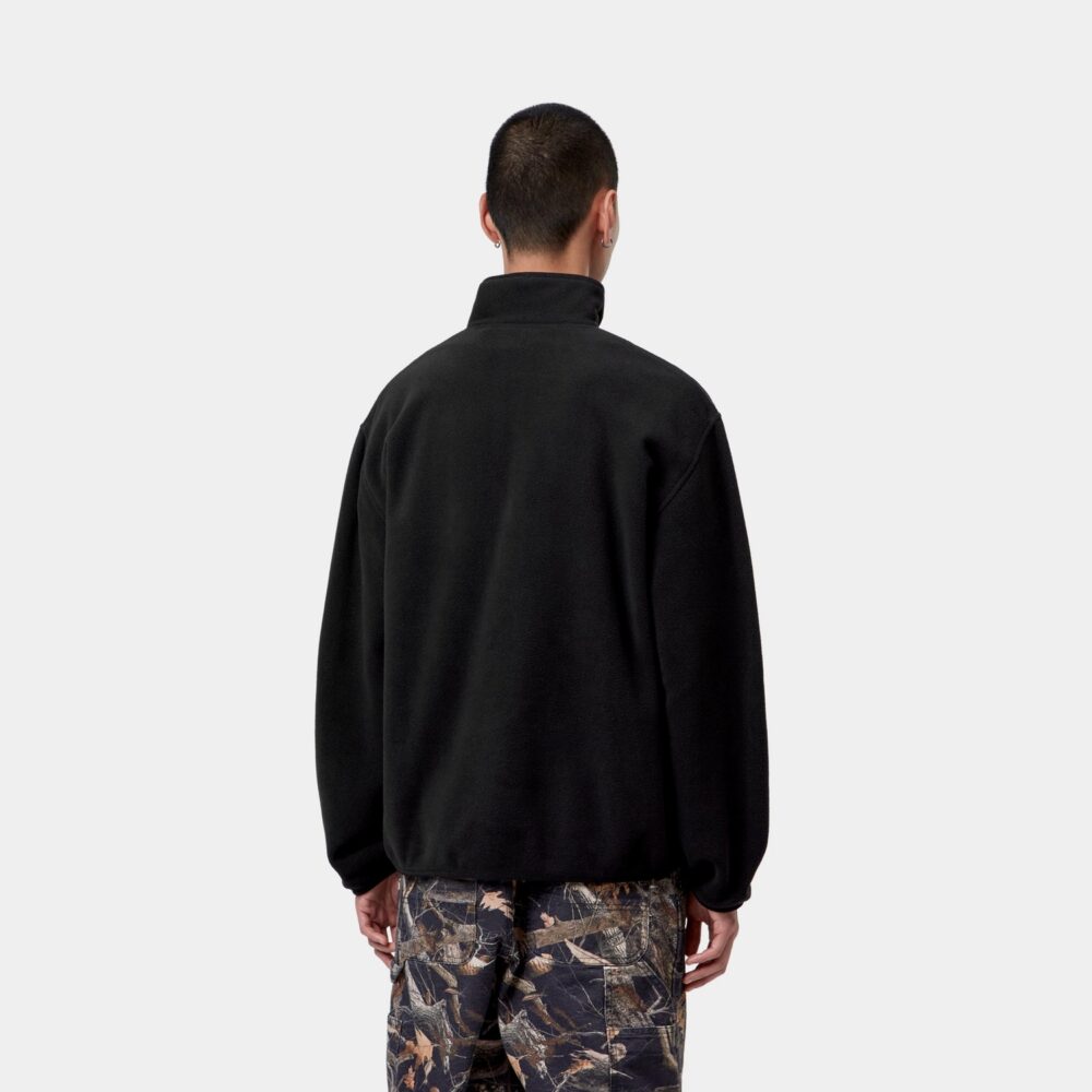 Carhartt WIP Edmore Zipped Sweatshirt - Black/White Carhartt WIP Edmore Zipped Sweatshirt - Black/White