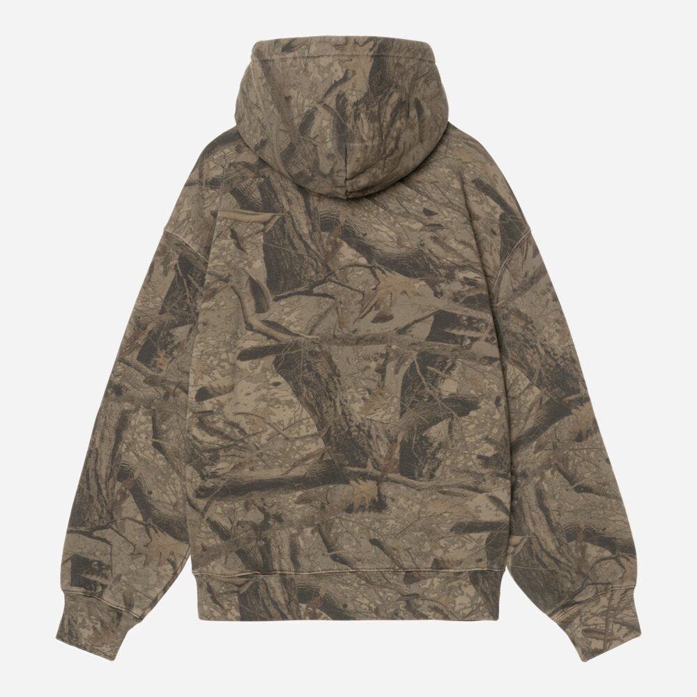Carhartt WIP Feather Tree Hoodie - Camo Feather Tree/Khaki/Shungite