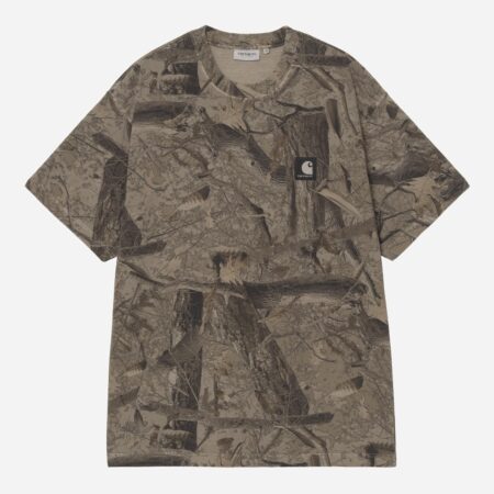 Carhartt WIP Feather Tree Tee - Camo Feather Tree/Khaki/Shungite