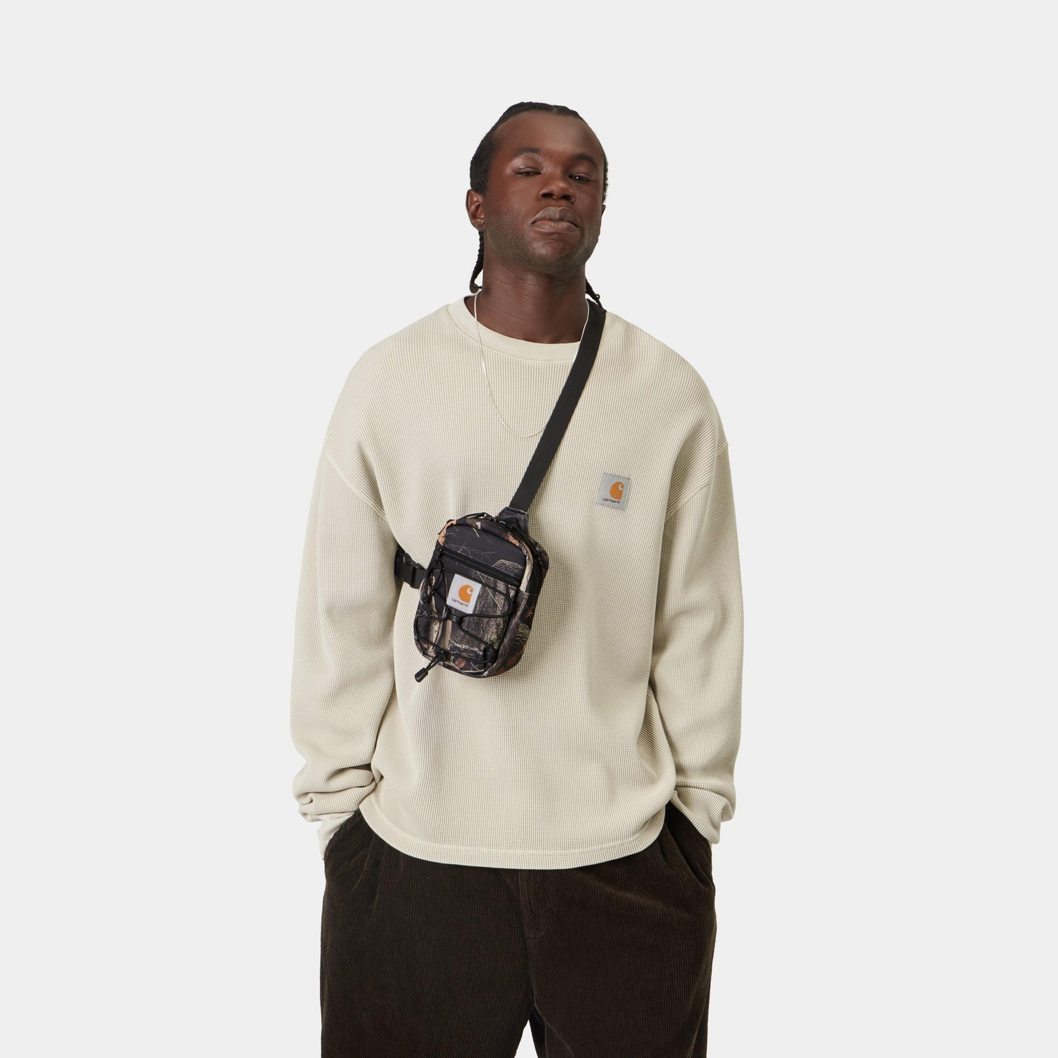 Carhartt WIP Kickflip Shoulder Bag - Camo Feather Tree/Black
