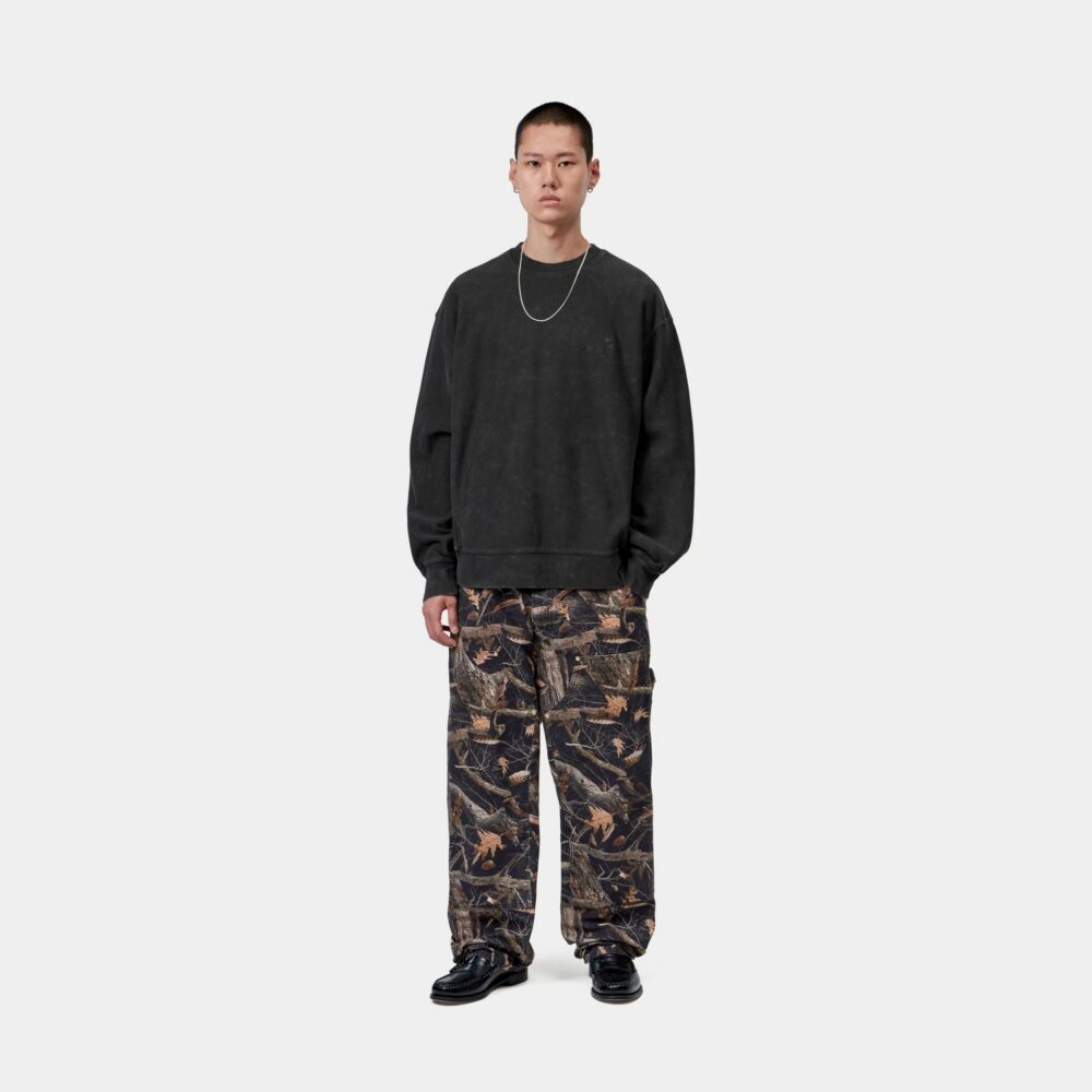 Carhartt WIP Lambert Sweatshirt - Black/Moon Wash