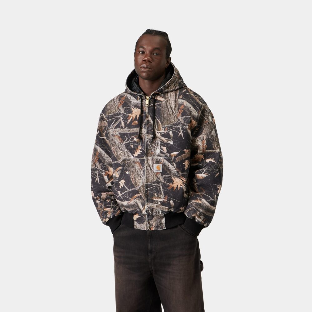 Carhartt WIP OG Active Jacket - Camo Feather Tree/Black/Heavy Stone Wash