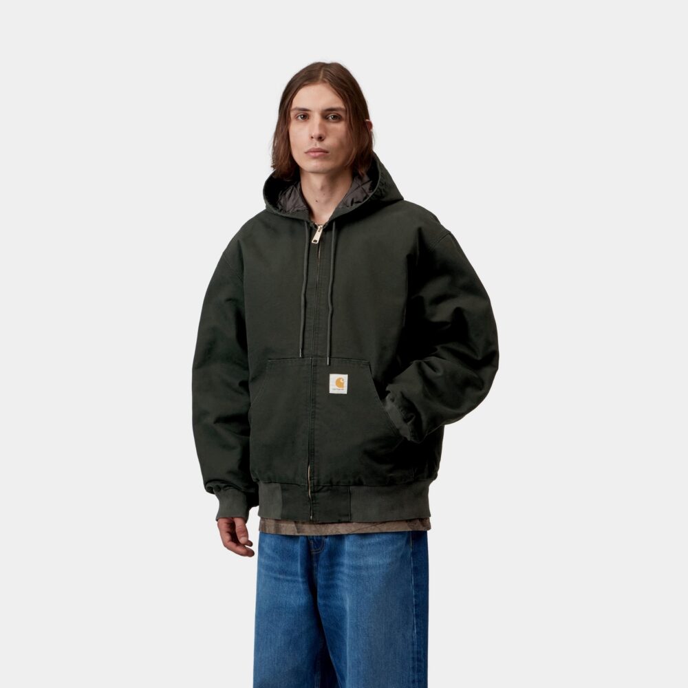 Carhartt WIP OG Active Jacket - Raven/Stone Canvas Carhartt WIP OG Active Jacket - Raven/Stone Canvas