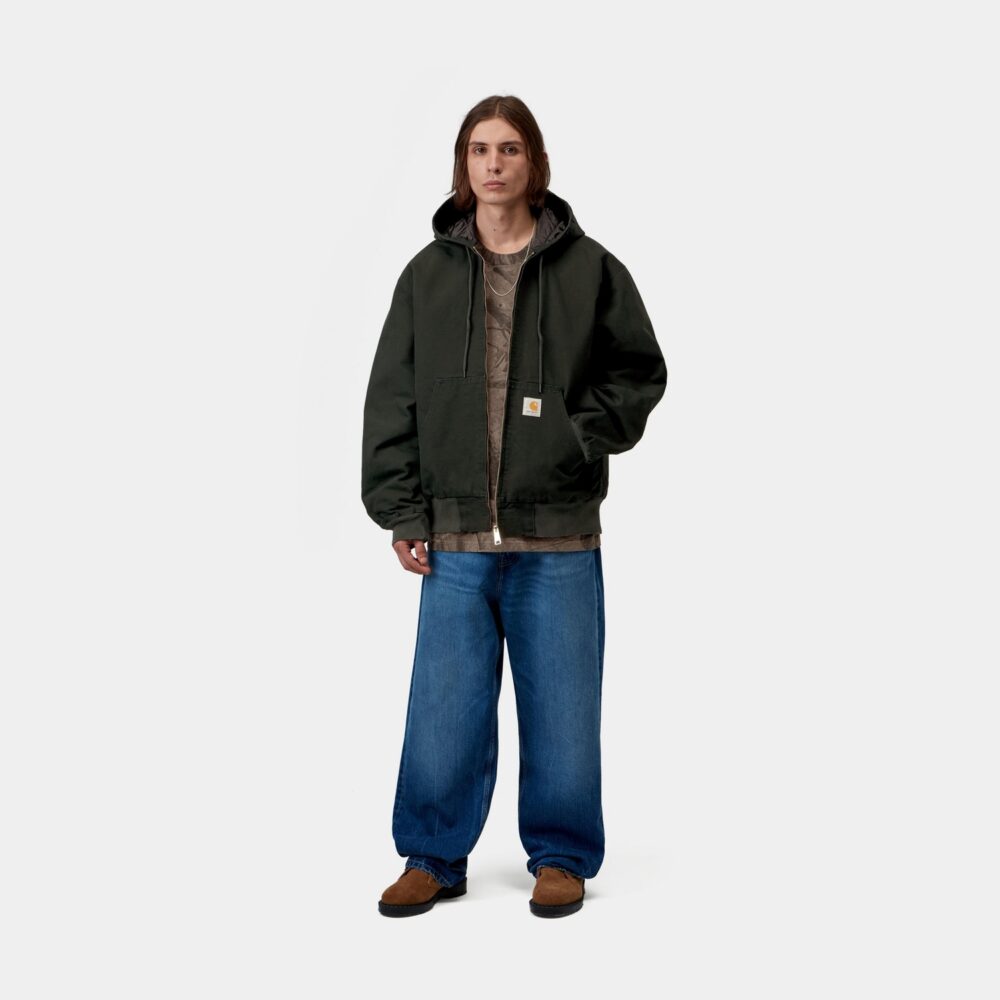 Carhartt WIP OG Active Jacket - Raven/Stone Canvas Carhartt WIP OG Active Jacket - Raven/Stone Canvas