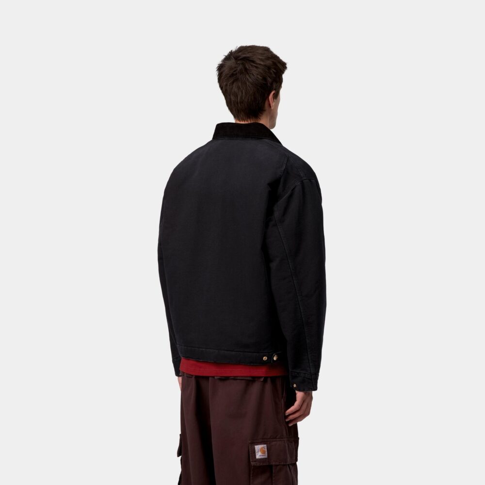Carhartt WIP OG Detroit Jacket - Black/Black Stone Canvas (AU26) Carhartt WIP OG Detroit Jacket - Black/Black Stone Canvas (AU26)