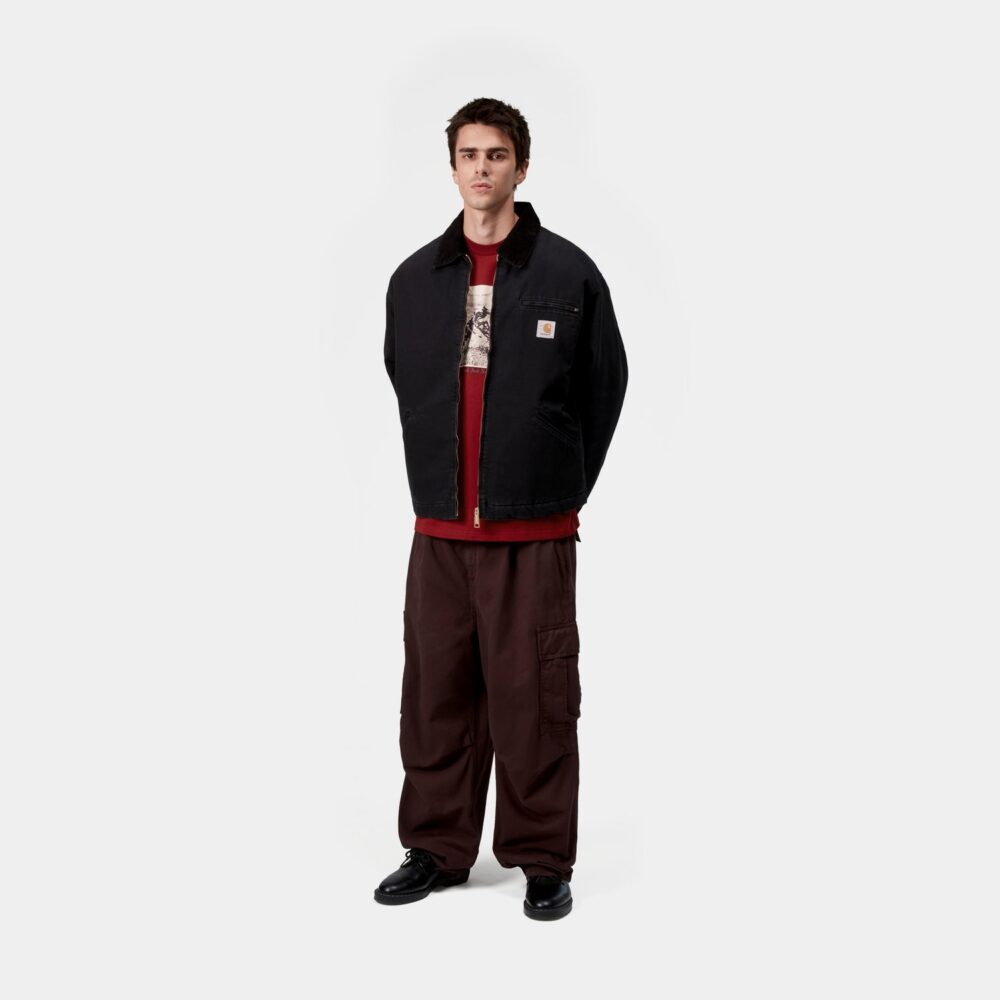 Carhartt WIP OG Detroit Jacket - Black/Black Stone Canvas (AU26) Carhartt WIP OG Detroit Jacket - Black/Black Stone Canvas (AU26)