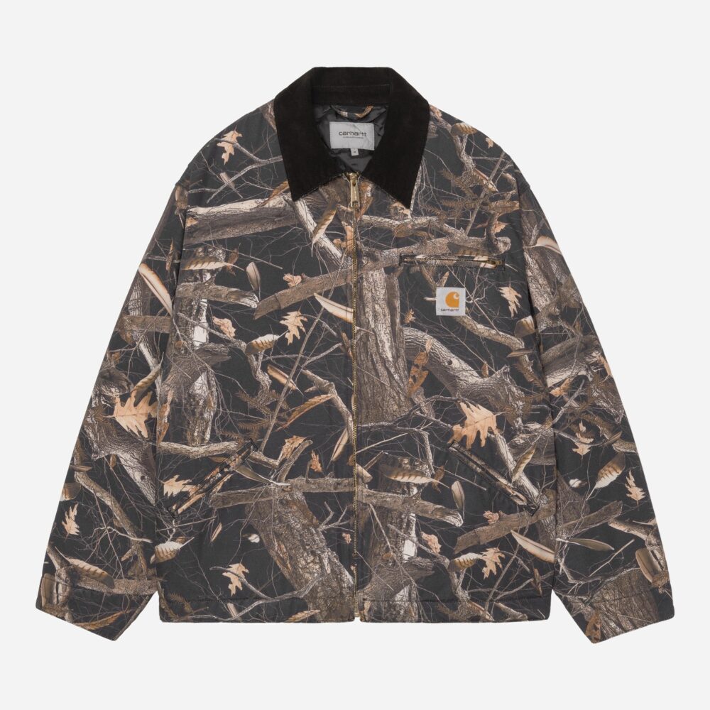 Carhartt WIP OG Detroit Jacket - Camo Feather Tree/Black/Heavy Stone Wash Carhartt WIP OG Detroit Jacket - Camo Feather Tree/Black/Heavy Stone Wash
