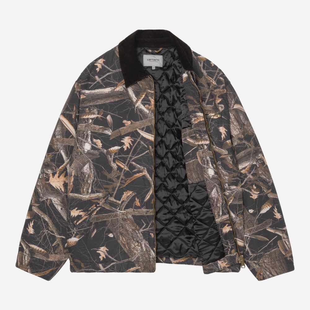 Carhartt WIP OG Detroit Jacket - Camo Feather Tree/Black/Heavy Stone Wash Carhartt WIP OG Detroit Jacket - Camo Feather Tree/Black/Heavy Stone Wash