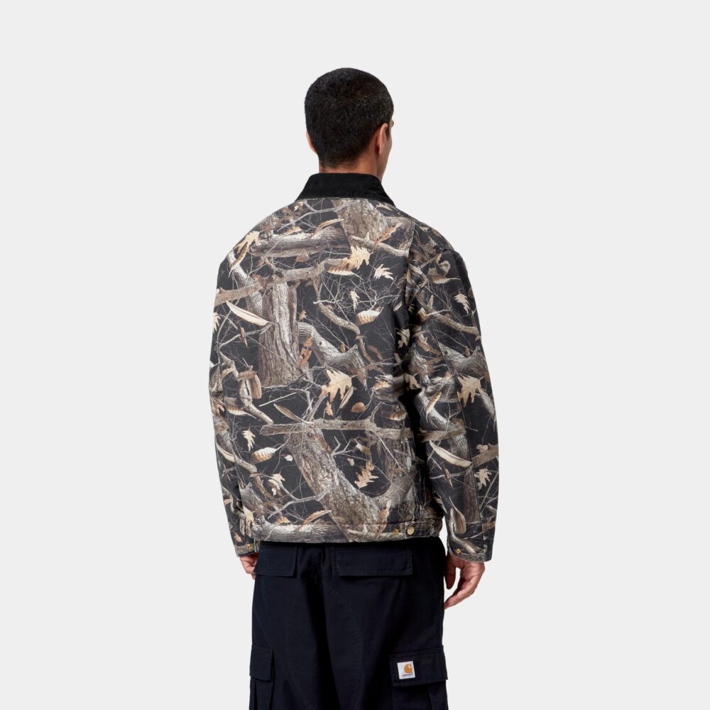 Carhartt WIP OG Detroit Jacket - Camo Feather Tree/Black/Heavy Stone Wash Carhartt WIP OG Detroit Jacket - Camo Feather Tree/Black/Heavy Stone Wash