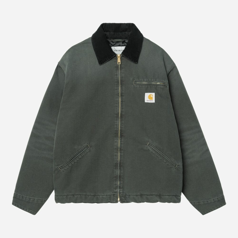 Carhartt WIP OG Detroit Jacket - Raven/Black/Stone Canvas Carhartt WIP OG Detroit Jacket - Raven/Black/Stone Canvas