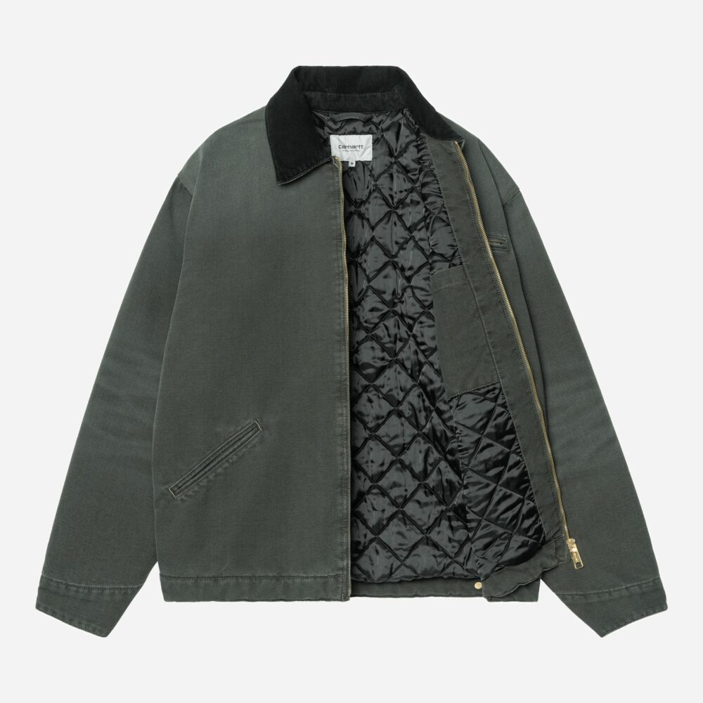 Carhartt WIP OG Detroit Jacket - Raven/Black/Stone Canvas Carhartt WIP OG Detroit Jacket - Raven/Black/Stone Canvas