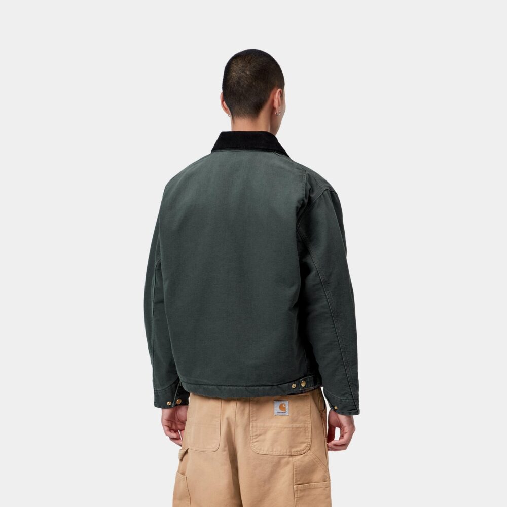 Carhartt WIP OG Detroit Jacket - Raven/Black/Stone Canvas Carhartt WIP OG Detroit Jacket - Raven/Black/Stone Canvas