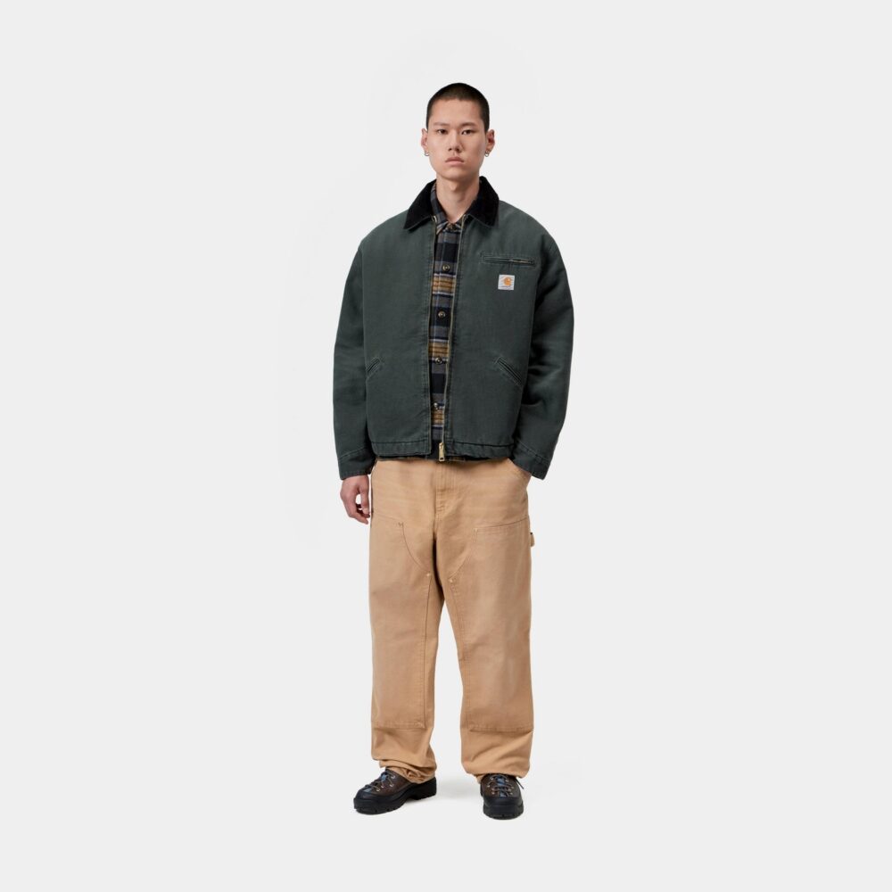 Carhartt WIP OG Detroit Jacket - Raven/Black/Stone Canvas