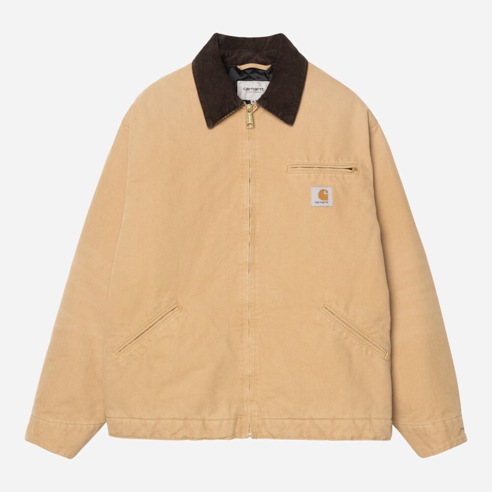 Carhartt WIP OG Detroit Jacket - WIP Dusty Hamilton/Tobacco/Stone Canvas