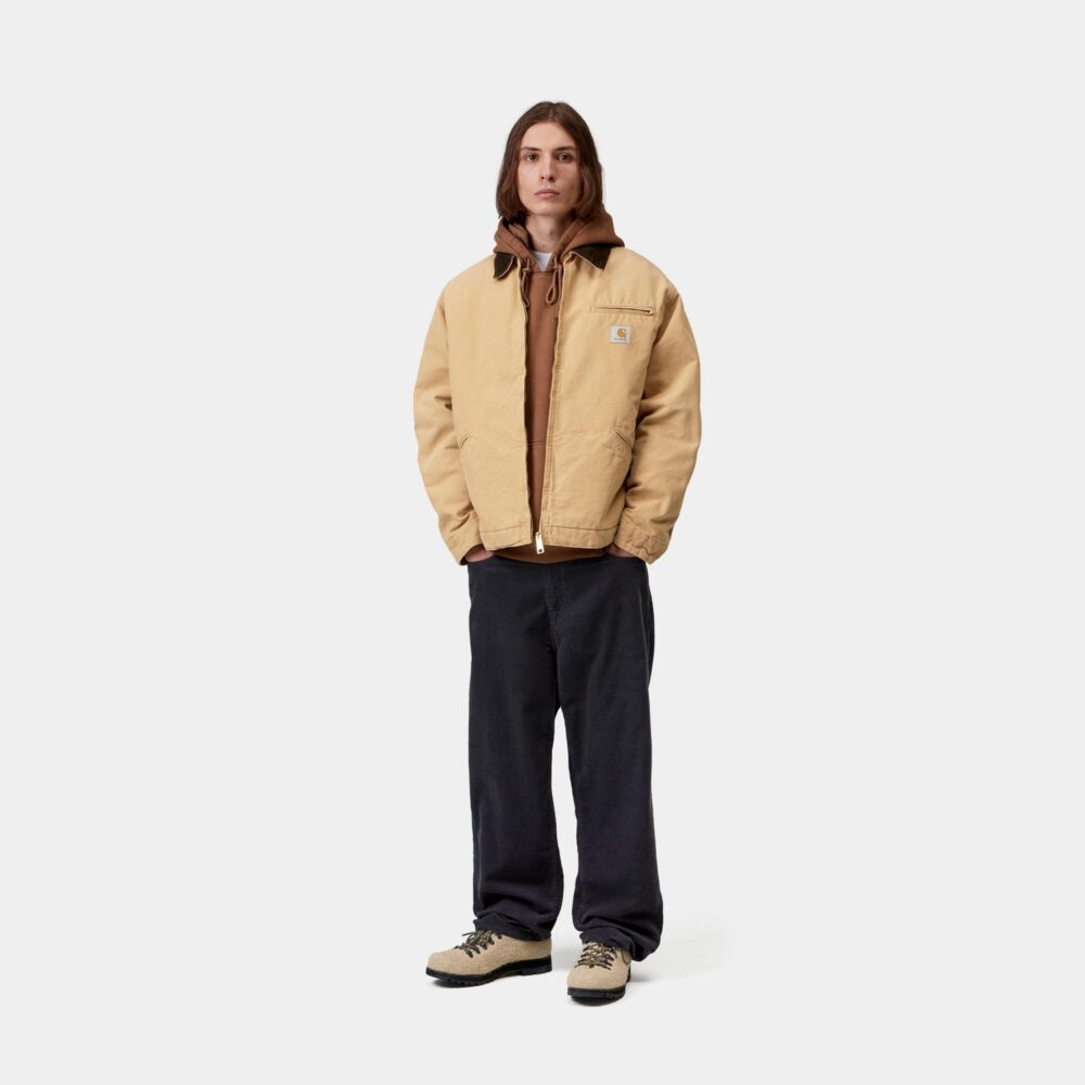 Carhartt WIP OG Detroit Jacket - WIP Dusty Hamilton/Tobacco/Stone Canvas
