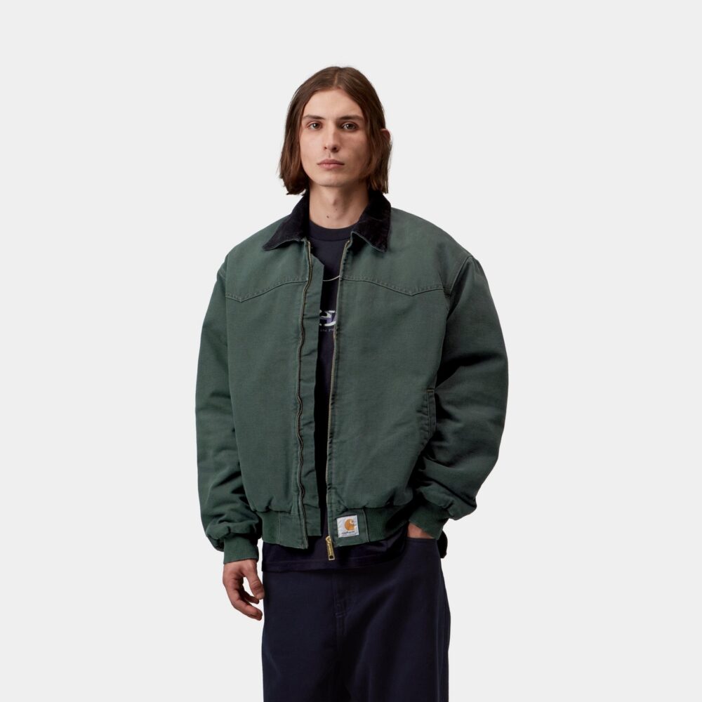 Carhartt WIP OG Santa Fe Jacket - Raven/Black Stone Canvas (AU26) Carhartt WIP OG Santa Fe Jacket - Raven/Black Stone Canvas (AU26)