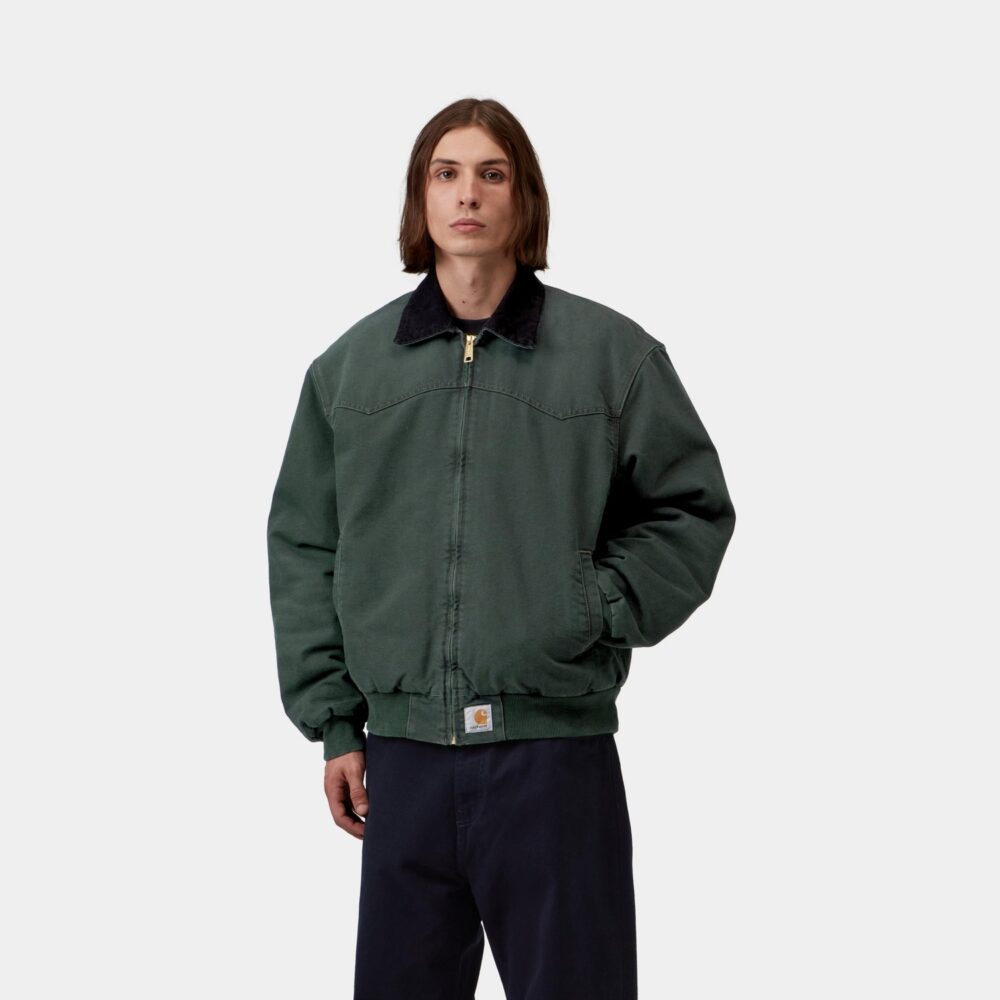 Carhartt WIP OG Santa Fe Jacket - Raven/Black Stone Canvas (AU26) Carhartt WIP OG Santa Fe Jacket - Raven/Black Stone Canvas (AU26)