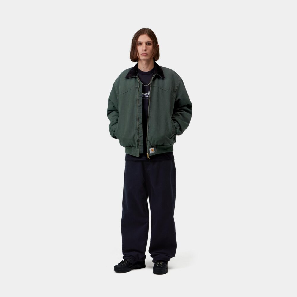 Carhartt WIP OG Santa Fe Jacket - Raven/Black Stone Canvas (AU26) Carhartt WIP OG Santa Fe Jacket - Raven/Black Stone Canvas (AU26)