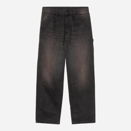 Carhartt WIP OG Single Knee Denim Pant - Black/Tobacco Used Wash Carhartt WIP OG Single Knee Denim Pant - Black/Tobacco Used Wash