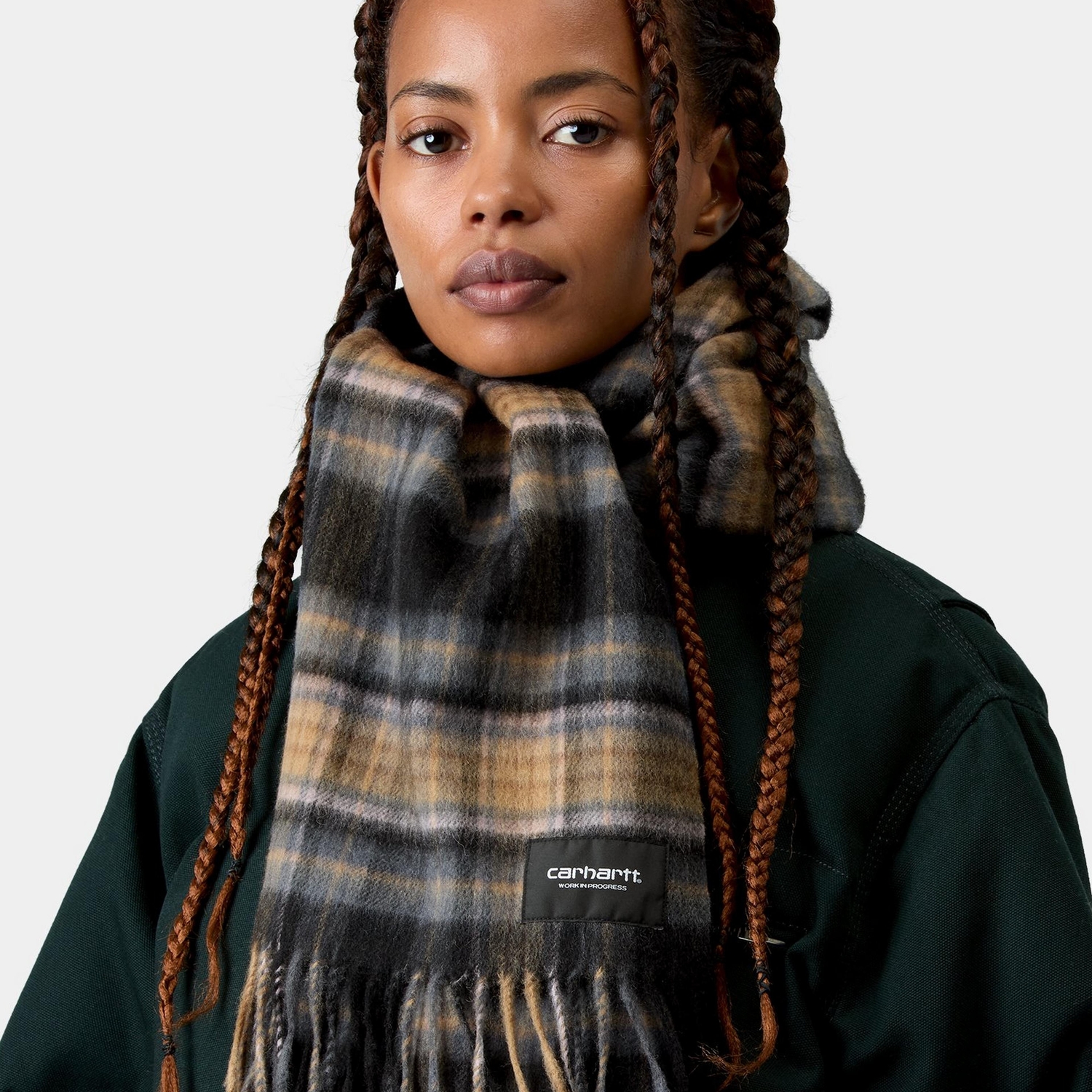 Carhartt WIP Parson Scarf - Parson Check/WIP Dusty Hamilton