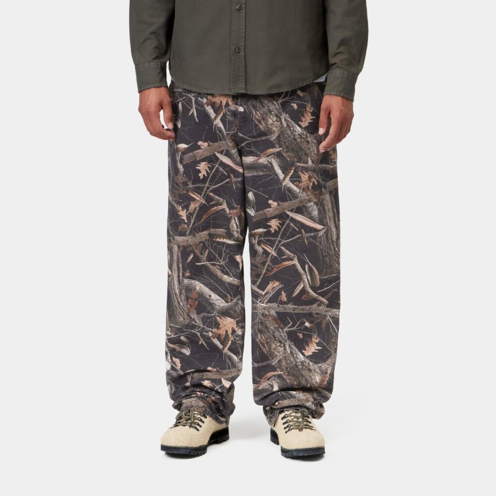 Carhartt WIP Single Knee Pant - Camo Feather Tree/Black/Heavy Stone Wash