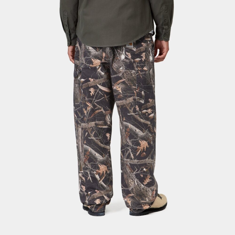 Carhartt WIP Single Knee Pant - Camo Feather Tree/Black/Heavy Stone Wash