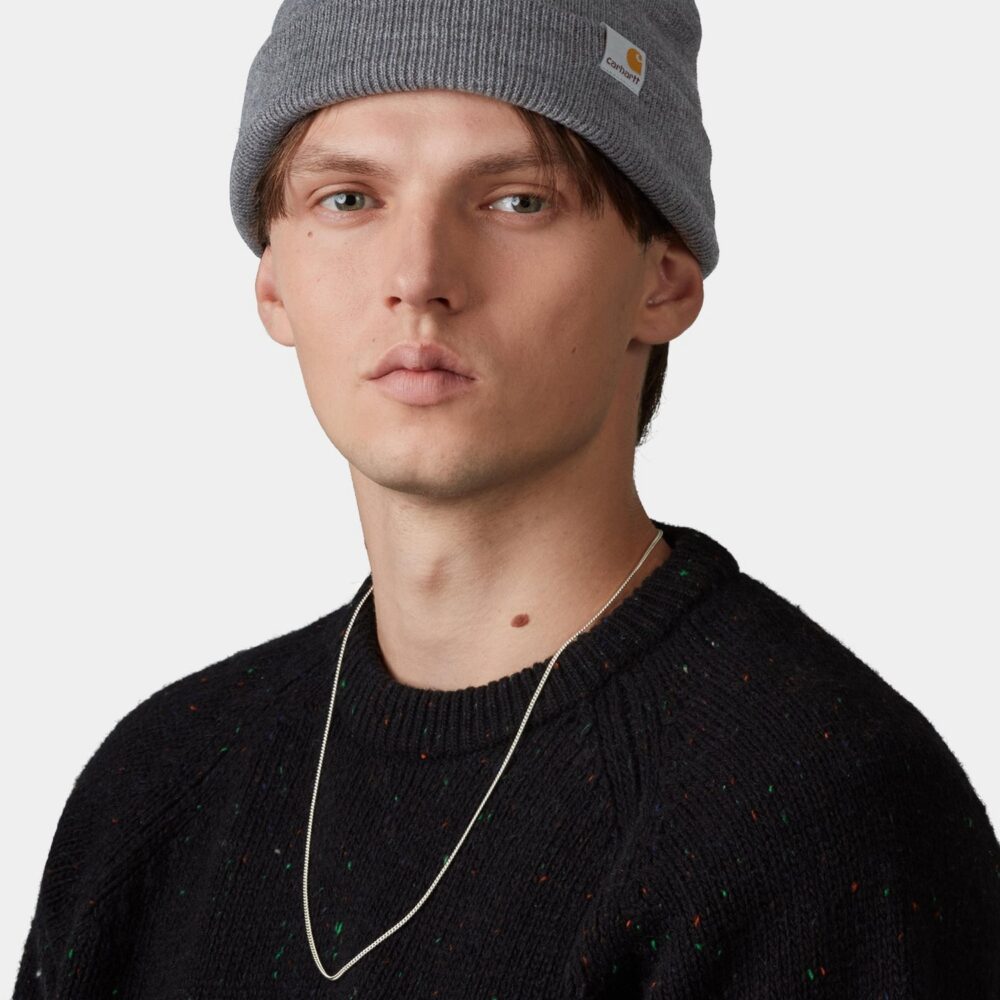 Carhartt WIP Stratus Low Beanie - Dark Grey Heather Carhartt WIP Stratus Low Beanie - Dark Grey Heather