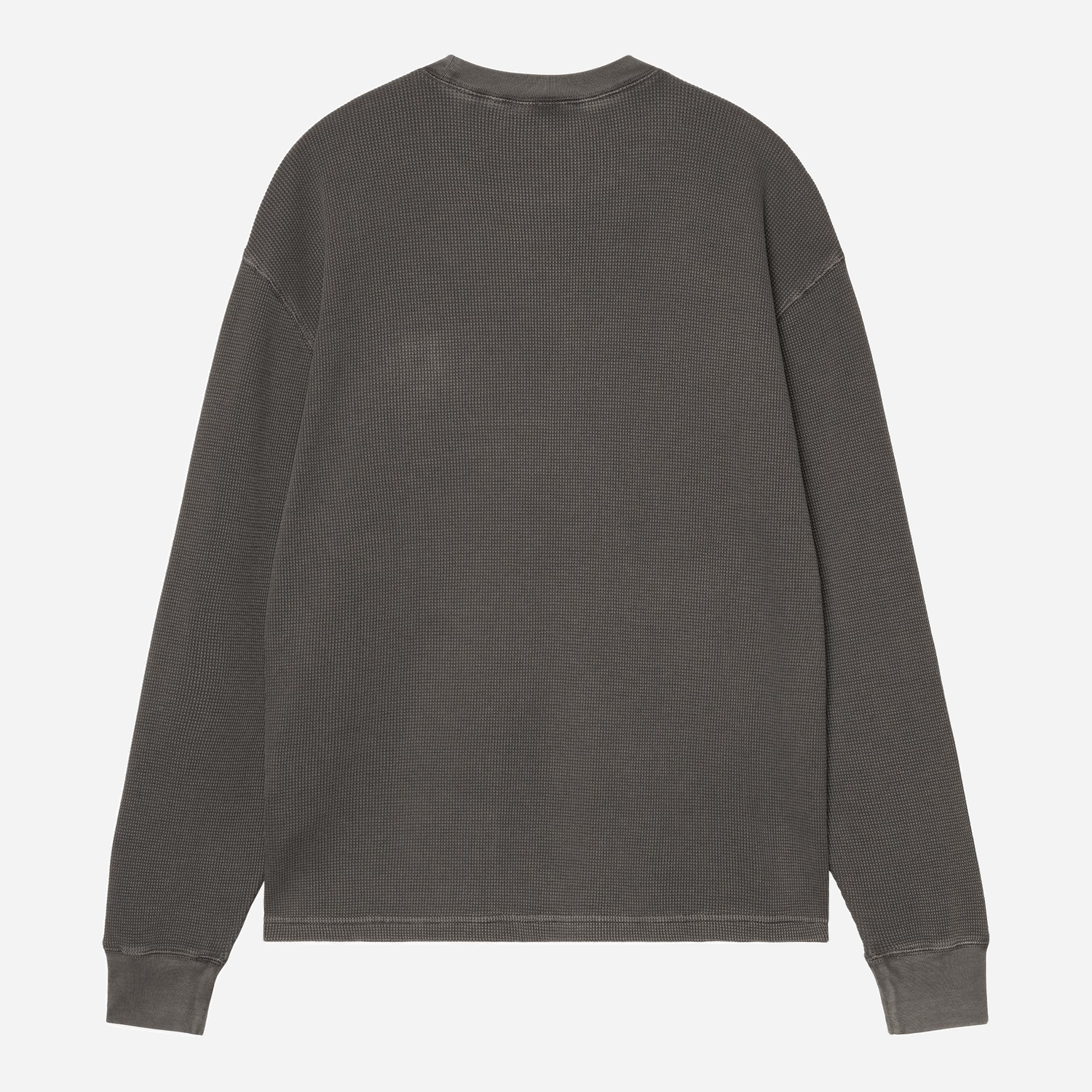 Carhartt WIP Vista Waffle Longsleeve Tee - Black/Garment Dyed