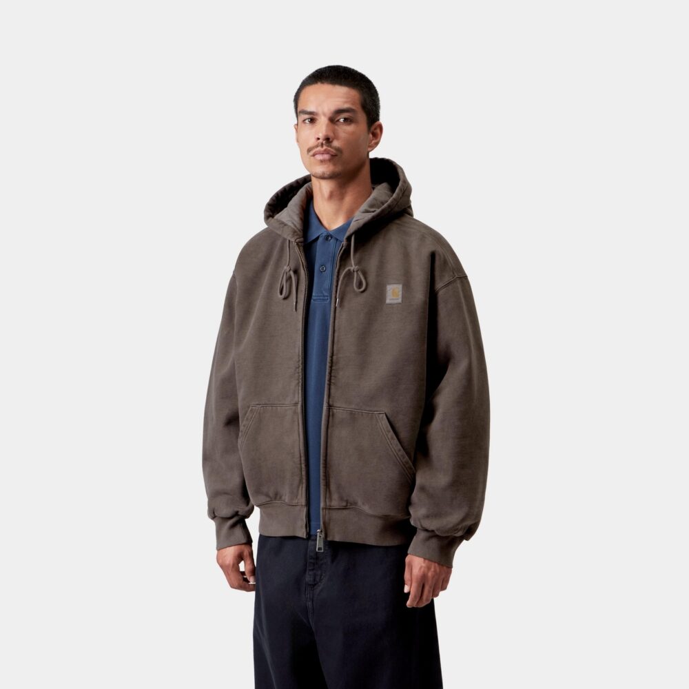 Carhartt WIP Vista Zip Hoodie - Tobacco/Garment Dyed Carhartt WIP Vista Zip Hoodie - Tobacco/Garment Dyed
