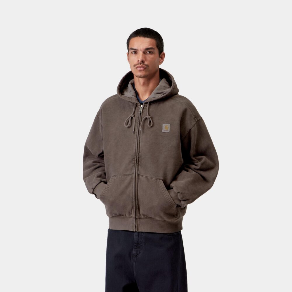 Carhartt WIP Vista Zip Hoodie - Tobacco/Garment Dyed Carhartt WIP Vista Zip Hoodie - Tobacco/Garment Dyed