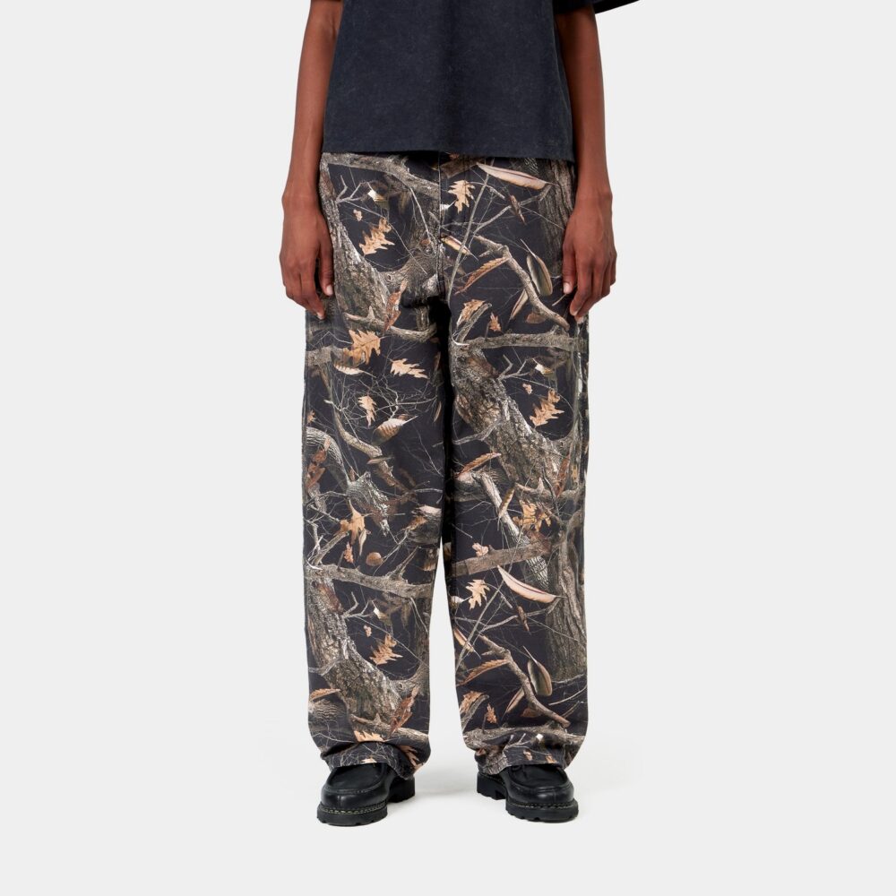 Carhartt WIP Women's Brandon Single Knee Pant - Camo Feather Tree/Black