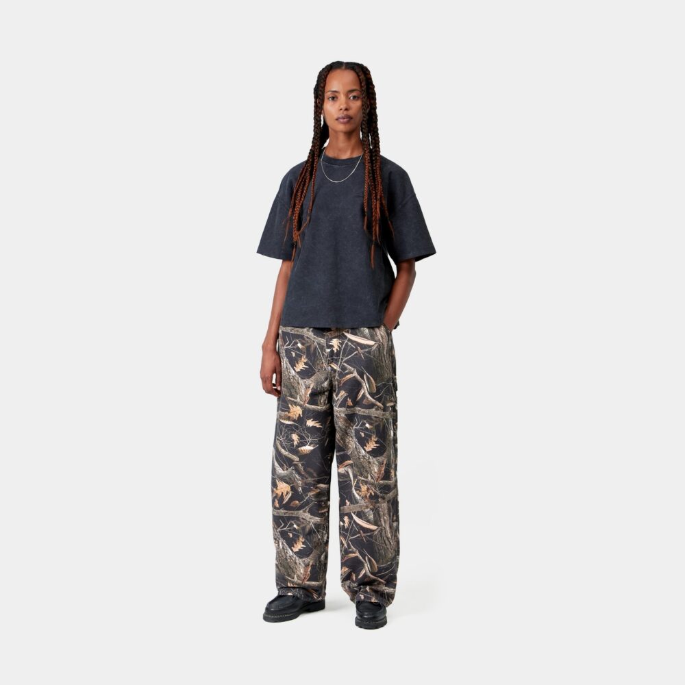 Carhartt WIP Women's Brandon Single Knee Pant - Camo Feather Tree/Black