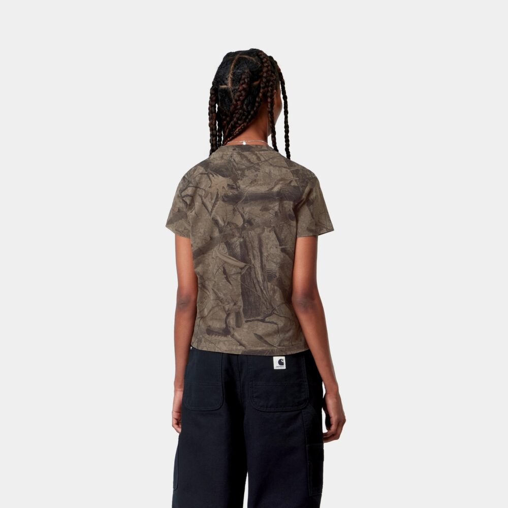 Carhartt WIP Women's Grape Picker Tee - Camo Feather Tree/Khaki/Shungite