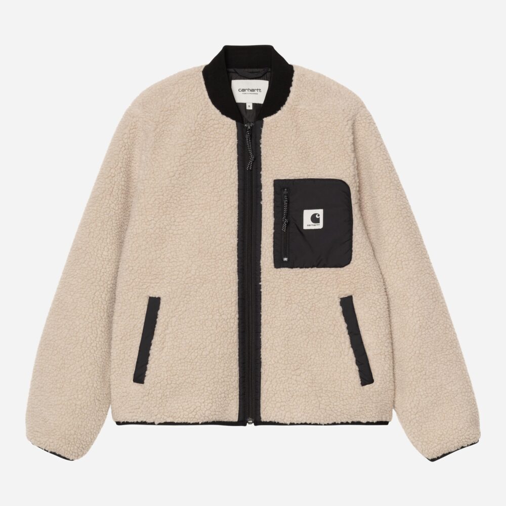 Carhartt WIP Women's Janet Liner Jacket - Fleur De Sel/Black