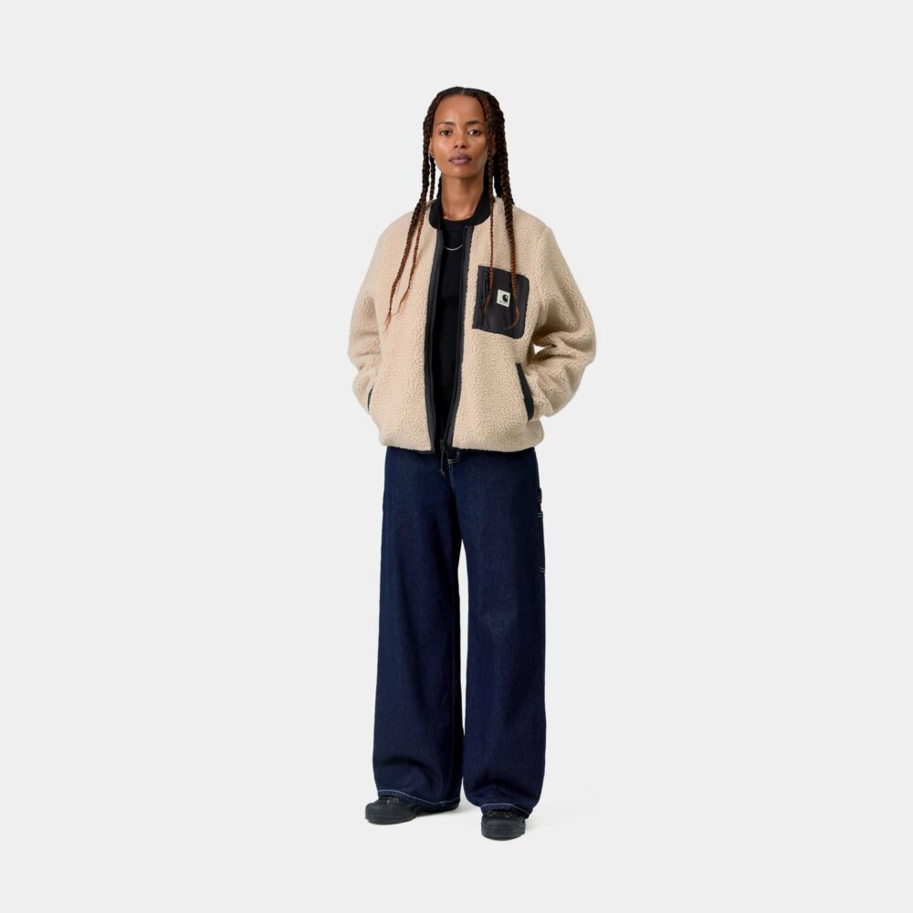 Carhartt WIP Women's Janet Liner Jacket - Fleur De Sel/Black