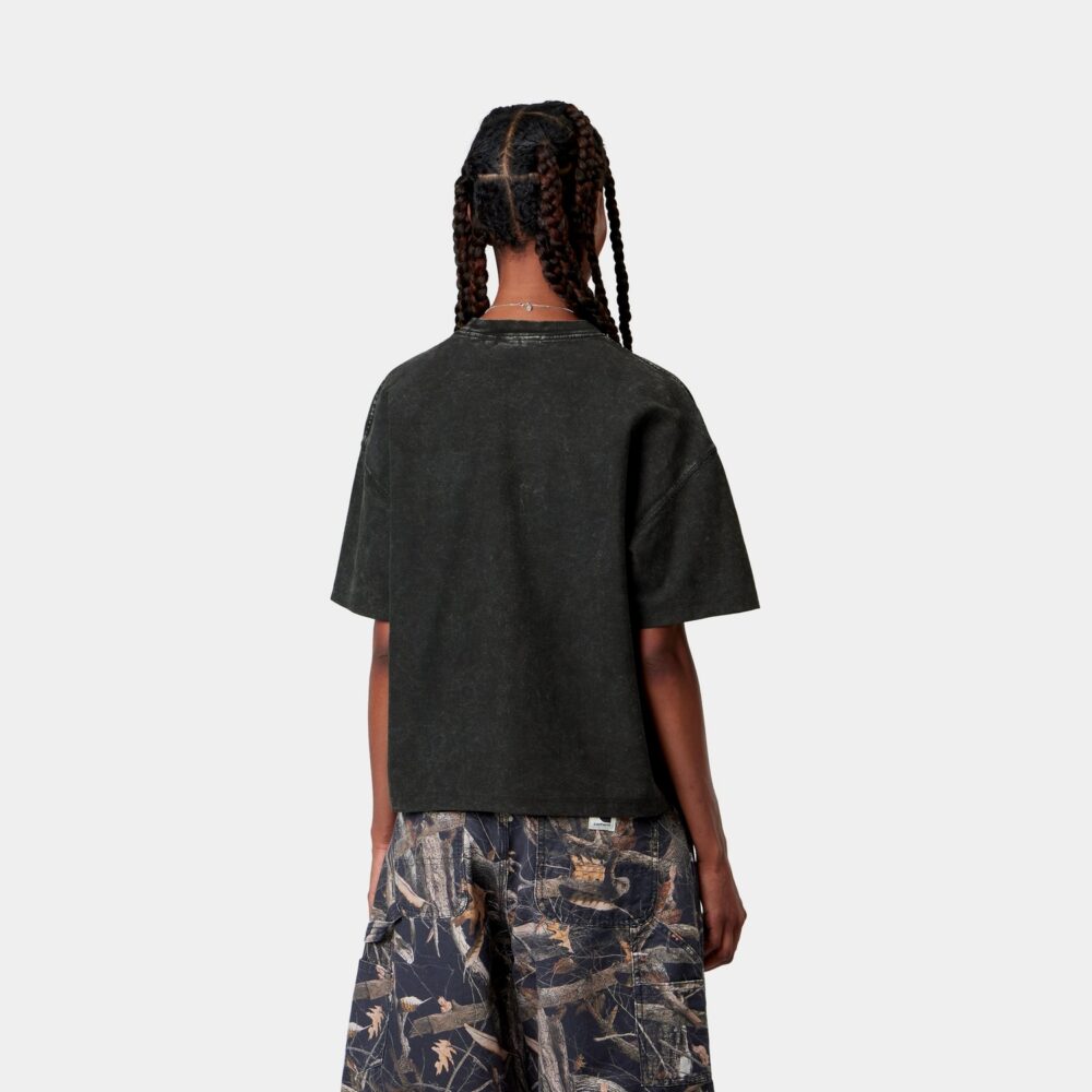 Carhartt WIP Women's Lambert Tee - Black/Moon Wash Carhartt WIP Women's Lambert Tee - Black/Moon Wash