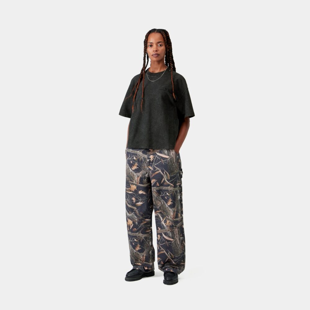 Carhartt WIP Women's Lambert Tee - Black/Moon Wash
