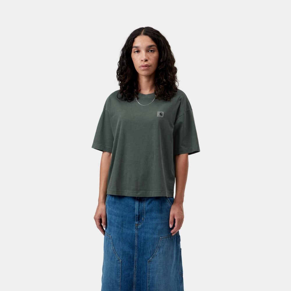 Carhartt WIP Women's Nelson Tee - Dark Scarab/Garment Dyed Carhartt WIP Women's Nelson Tee - Dark Scarab/Garment Dyed