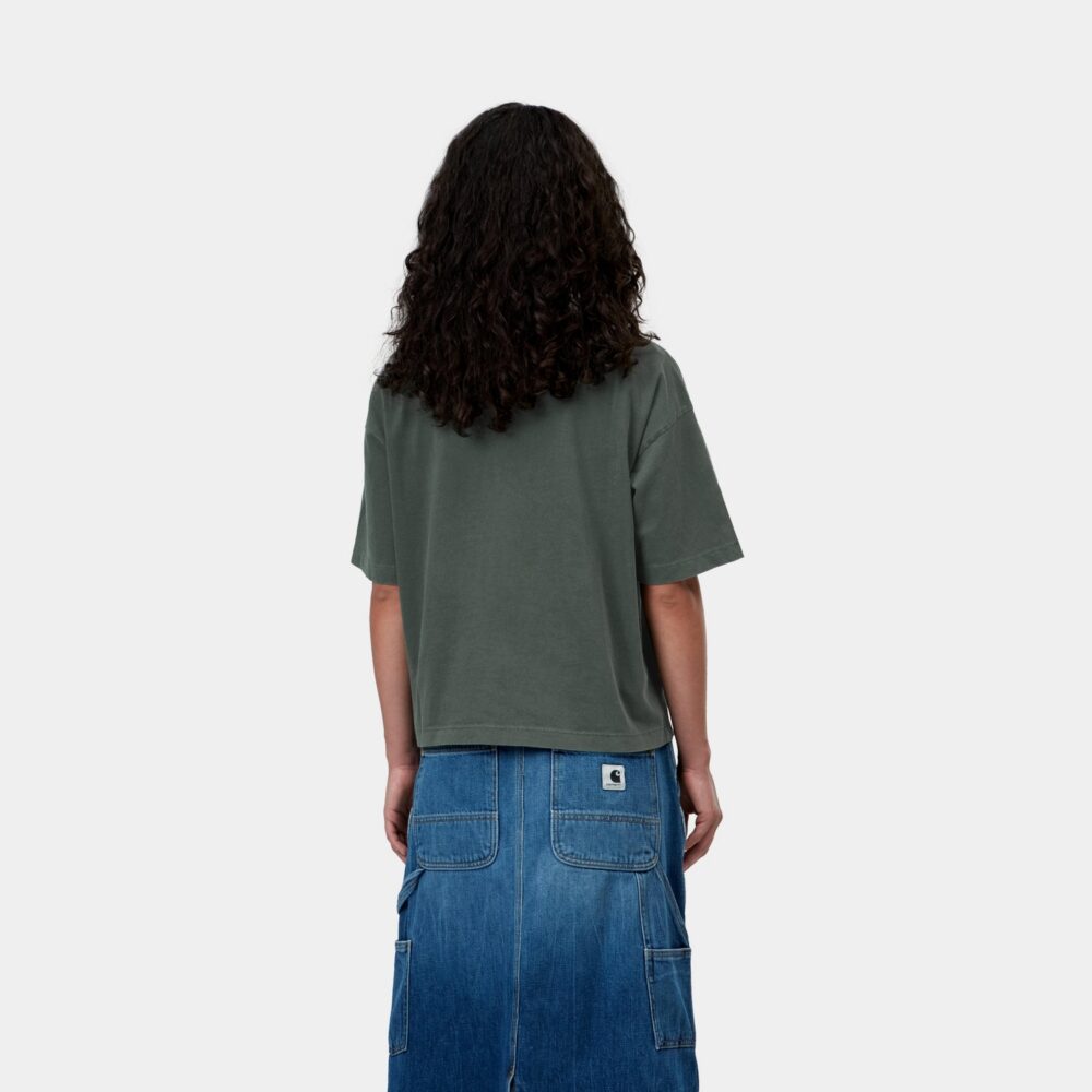 Carhartt WIP Women's Nelson Tee - Dark Scarab/Garment Dyed Carhartt WIP Women's Nelson Tee - Dark Scarab/Garment Dyed