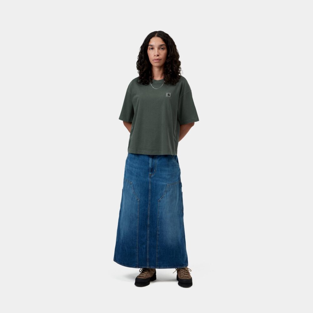 Carhartt WIP Women's Nelson Tee - Dark Scarab/Garment Dyed