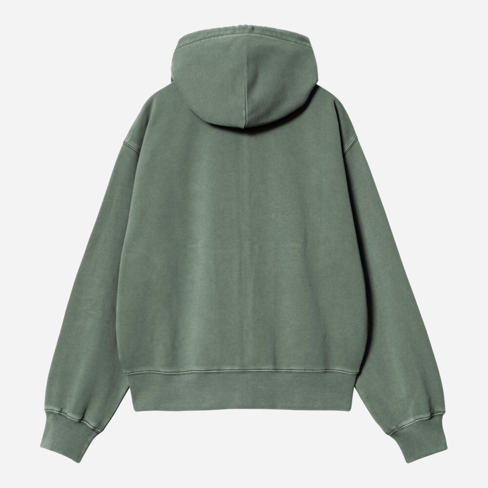 Carhartt WIP Women's Nelson Zip Hoodie - Dark Scarab/Garment Dyed Carhartt WIP Women's Nelson Zip Hoodie - Dark Scarab/Garment Dyed