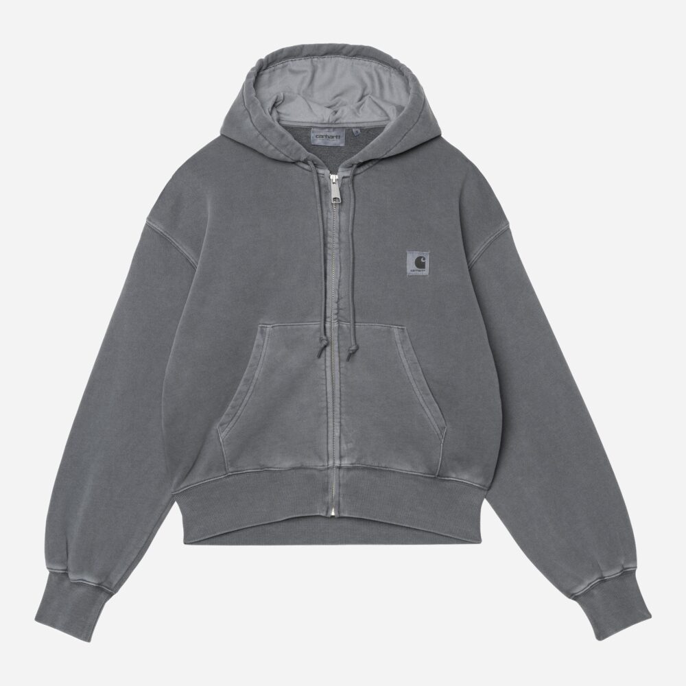 Carhartt WIP Women's Nelson Zip Hoodie - Styx/Garment Dyed Carhartt WIP Women's Nelson Zip Hoodie - Styx/Garment Dyed