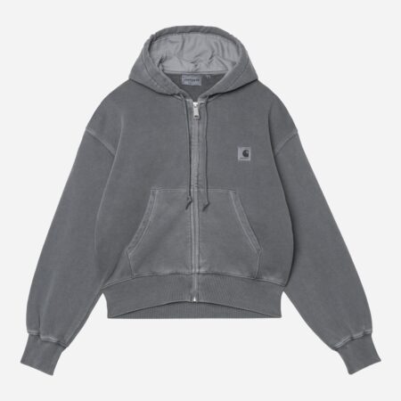 Carhartt WIP Women's Nelson Zip Hoodie - Styx/Garment Dyed Carhartt WIP Women's Nelson Zip Hoodie - Styx/Garment Dyed