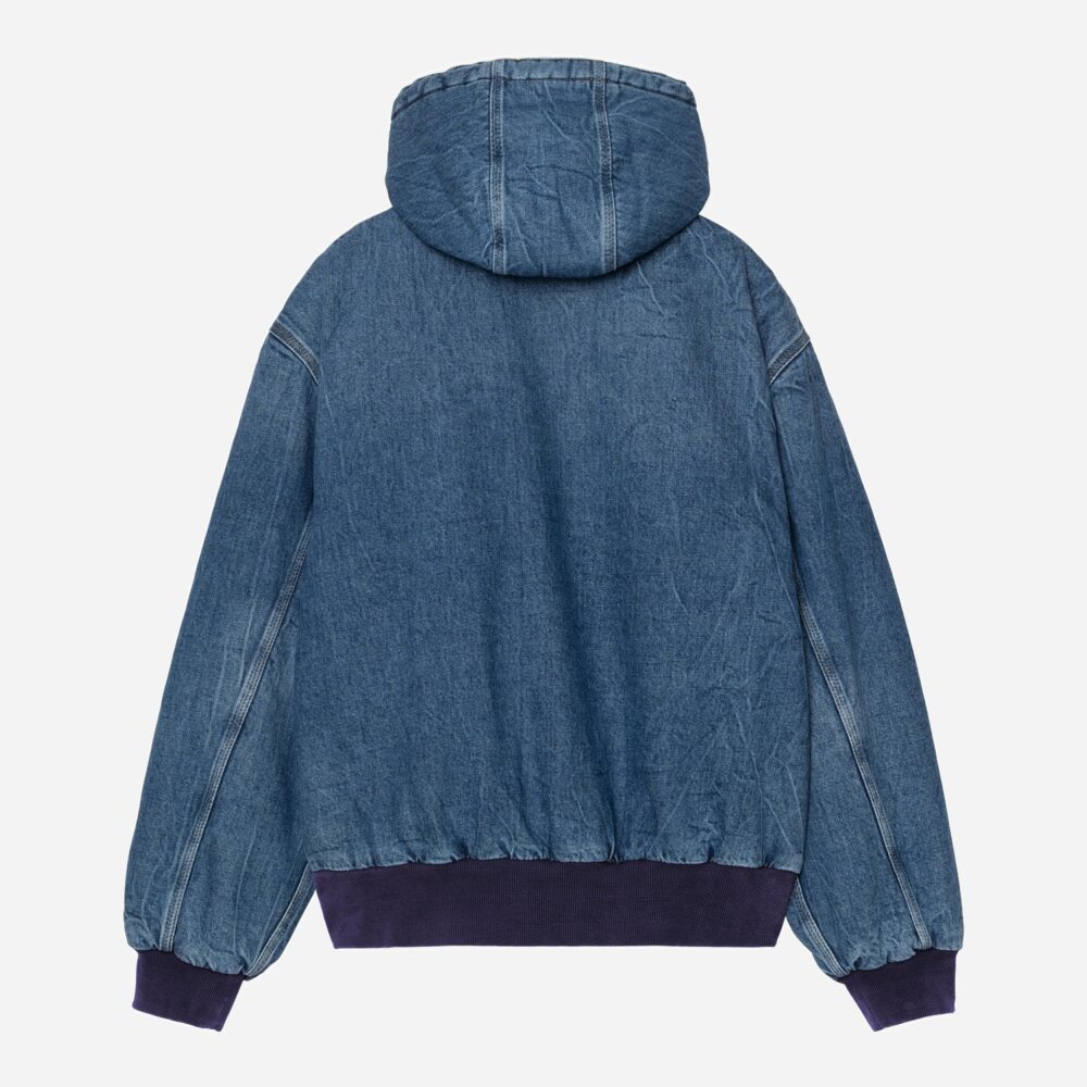 Carhartt WIP Women's OG Active Jacket - Blue/Marble Used Wash