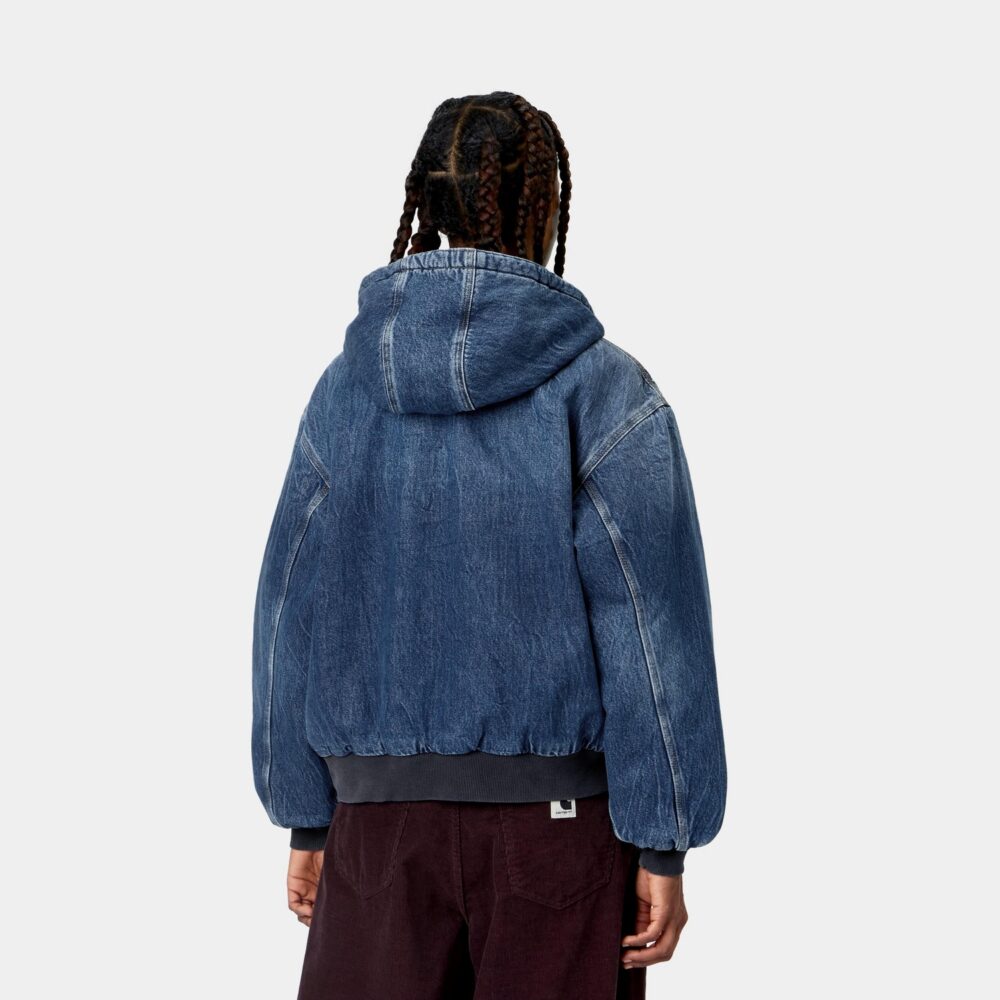 Carhartt WIP Women's OG Active Jacket - Blue/Marble Used Wash