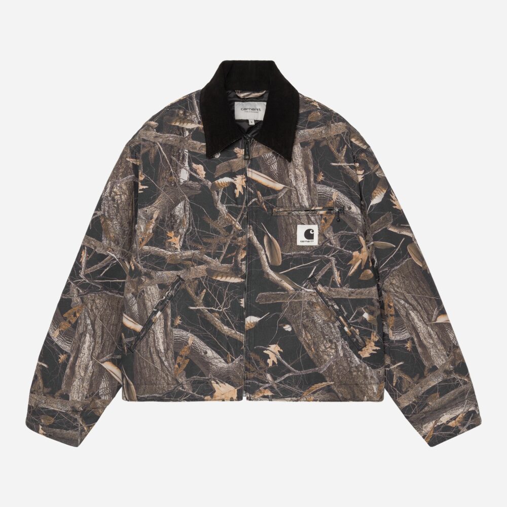 Carhartt WIP Women's OG Detroit Jacket - Camo Feather Tree/Black Carhartt WIP Women's OG Detroit Jacket - Camo Feather Tree/Black
