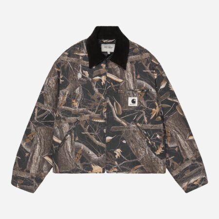 Carhartt WIP Women's OG Detroit Jacket - Camo Feather Tree/Black Carhartt WIP Women's OG Detroit Jacket - Camo Feather Tree/Black