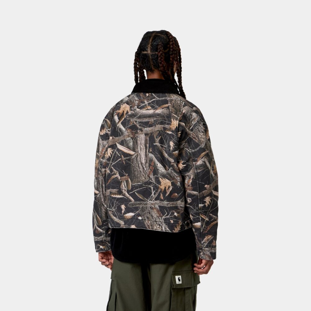 Carhartt WIP Women's OG Detroit Jacket - Camo Feather Tree/Black Carhartt WIP Women's OG Detroit Jacket - Camo Feather Tree/Black