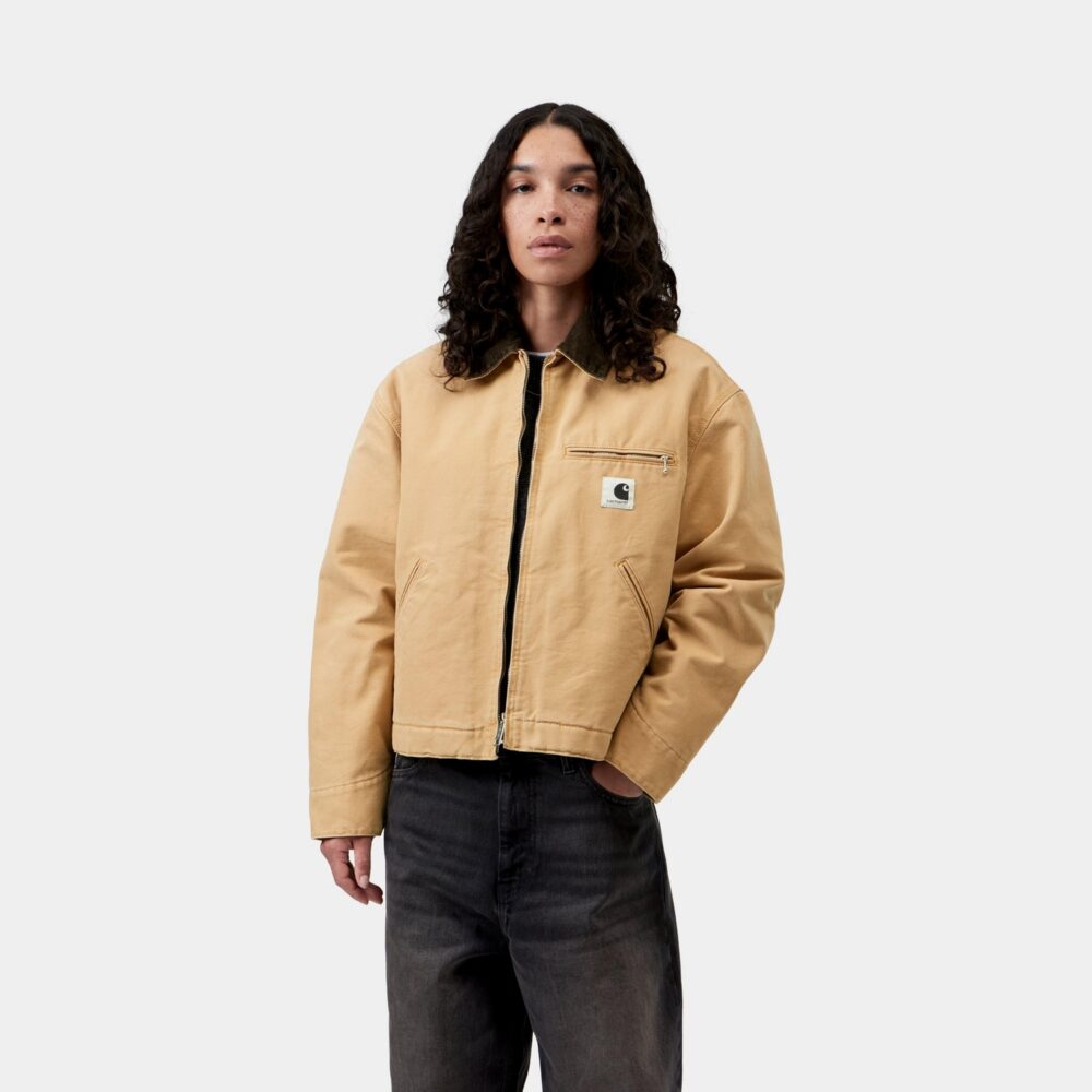 Carhartt WIP Women's OG Detroit Jacket - WIP Dusty Hamilton/Tobacco Carhartt WIP Women's OG Detroit Jacket - WIP Dusty Hamilton/Tobacco
